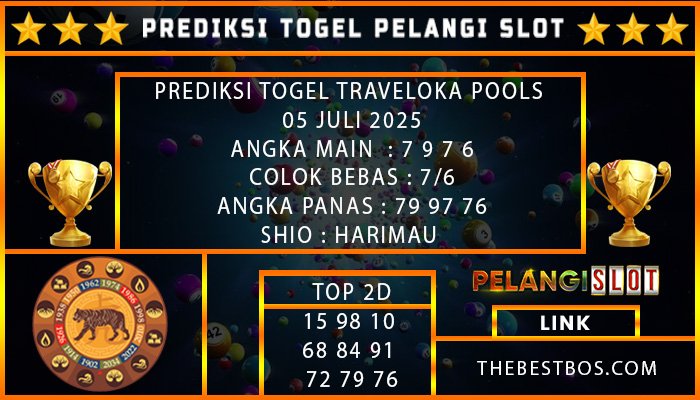 PREDIKSI TOGEL TRAVELOKA POOLS 05 JULI 2025