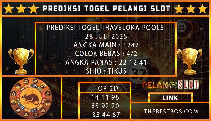 PREDIKSI TOGEL TRAVELOKA POOLS 28 JULI 2025