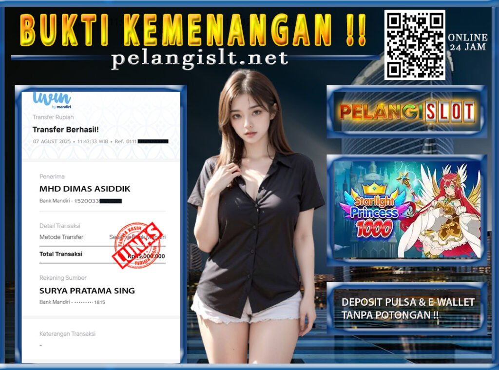 BUKTI JACKPOT PRAGMATIC 07/AGUSTUS/2025