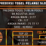 PREDIKSI TOGEL DUBLIN POOLS 04 AGUSTUS 2025