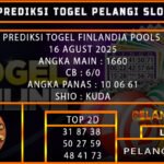 PREDIKSI TOGEL FINLANDIA POOLS 16 AGUST 2025