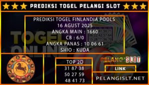 PREDIKSI TOGEL FINLANDIA POOLS 16 AGUST 2025