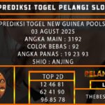PREDIKSI TOGEL NEW GUINEA POOLS 03 AGUST 2025