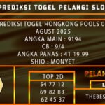PREDIKSI TOGEL HONGKONG POOLS 09 AGUST 2025
