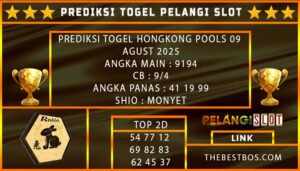 PREDIKSI TOGEL HONGKONG POOLS 09 AGUST 2025