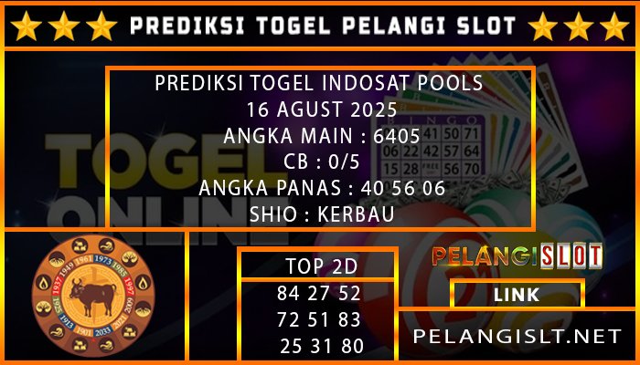 PREDIKSI TOGEL INDOSAT POOLS 16 AGUST 2025