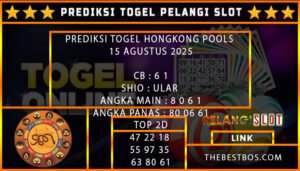 PREDIKSI TOGEL HONGKONG POOLS 15 AGUSTUS 2025