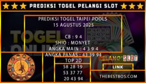 PREDIKSI TOGEL TAIPEI POOLS 15 AGUSTUS 2025