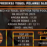 PREDIKSI TOGEL SENTOSA TOTO POOLS 04 AGUSTUS 2025