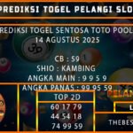 PREDIKSI TOGEL SENTOSA TOTO POOLS 14 AGUSTUS 2025