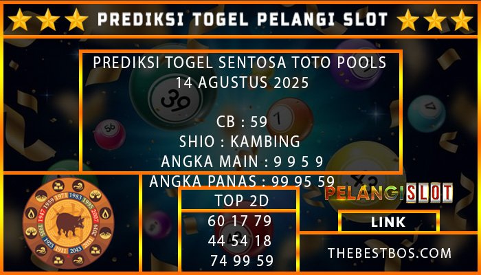 PREDIKSI TOGEL SENTOSA TOTO POOLS 14 AGUSTUS 2025