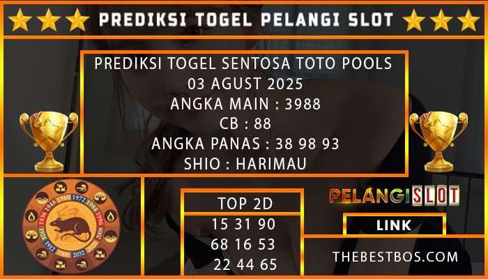 PREDIKSI TOGEL SENTOSA TOTO POOLS 03 AGUST 2025