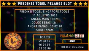 PREDIKSI TOGEL SINGAPORE POOLS 11 AGUSTUS 2025