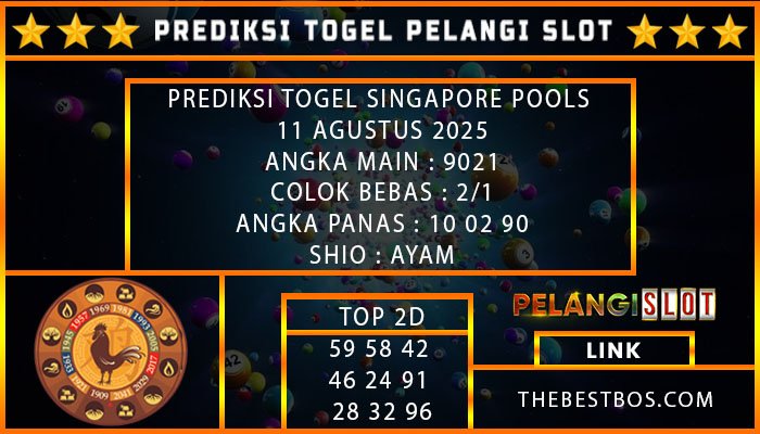 PREDIKSI TOGEL SINGAPORE POOLS 11 AGUSTUS 2025