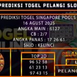 PREDIKSI TOGEL SINGAPORE POOLS 16 AGUST 2025