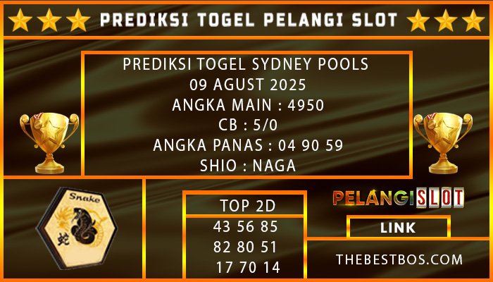 PREDIKSI TOGEL SYDNEY POOLS 09 AGUST 2025