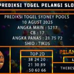 PREDIKSI TOGEL SYDNEY POOLS 10 AGUST 2025