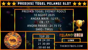 PREDIKSI TOGEL SYDNEY POOLS 10 AGUST 2025