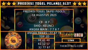 PREDIKSI TOGEL TAIPEI POOLS 14 AGUSTUS 2025