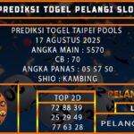 PREDIKSI TOGEL TAIPEI POOLS 17 AGUSTUS 2025