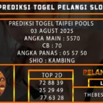 PREDIKSI TOGEL TAIPEI POOLS 03 AGUST 2025