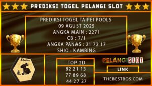 PREDIKSI TOGEL TAIPEI POOLS 09 AGUST 2025