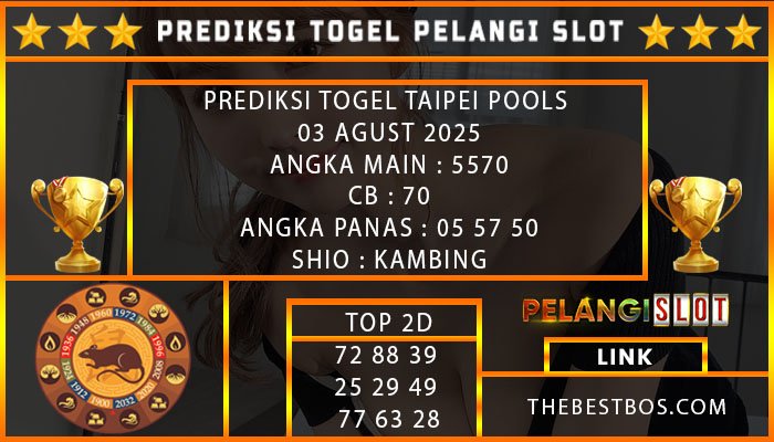 PREDIKSI TOGEL TAIPEI POOLS 03 AGUST 2025