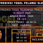PREDIKSI TOGEL TELKOMSEL POOLS 16 AGUST 2025