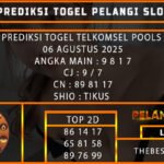 PREDIKSI TOGEL TELKOMSEL POOLS 06 AGUSTUS 2025